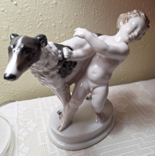 Rosenthal porcelain borzoi dog - borzoi,