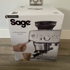 Sage the Barista Express Impress Bean-to-Cup Coffee Machine Black Stainless