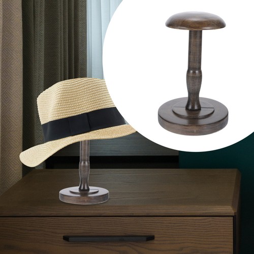 Hat display stand wooden - hat,