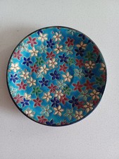 Longwy French Plate Enamel On China? 6"/15cm Small Chip To Rim On Rear See Pic