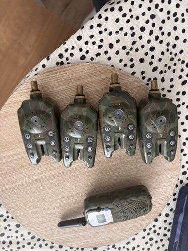 Four camo bite alarms with - four,