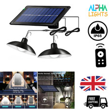 23 LED Solar Shed Light Pendant IP65 Waterproof Remote Control Indoor Outdoor