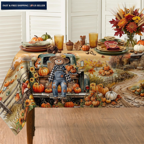 Fall tablecloth inch - fall,