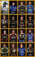 SPEEDWAY GRAND PRIX--2022--SET OF 16--SPEEDWAY COLLECTOR'S CARDS/STICKERS
