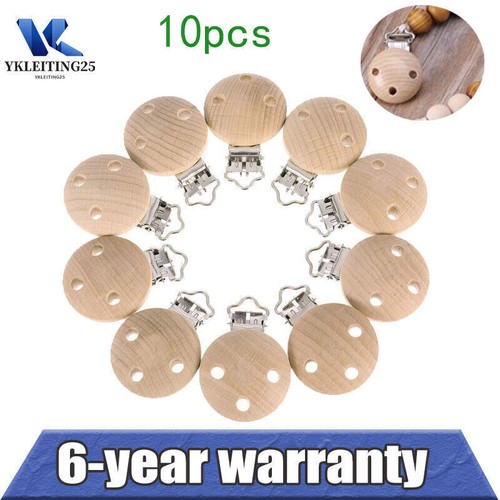 Pacifier clips wooden dummy - pacifier,