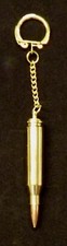 Inert bullet keyrings with FMJ