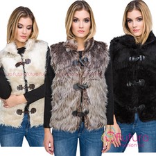 Ladies Fluffy Warm Sleeveless