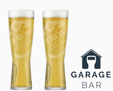 Set Of 2 Peroni Beer Glasses