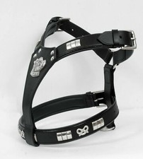 LEATHER STAFFY DESIGNER DOG