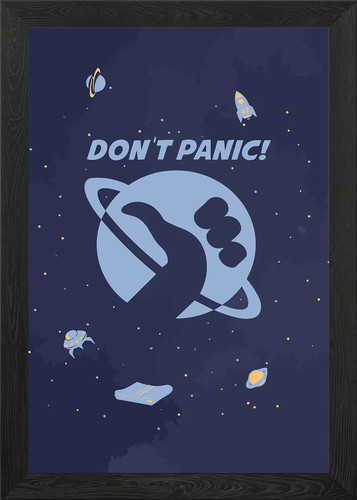 Don panic space - panic!, poster