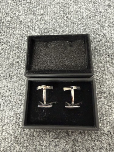 Hugo boss cufflinks - boss, silver