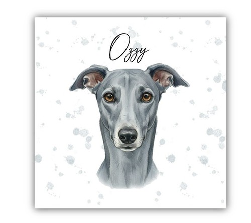 Whippet lurcher personalised - whippet,