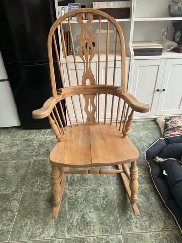 Vintage wooden rocking chair - vintage,