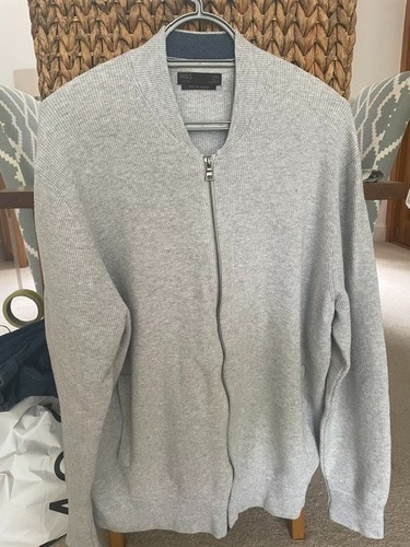 Mens light grey zipped - mens,