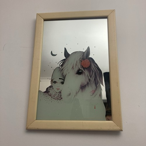 Vintage pierrot clown horse - vintage,