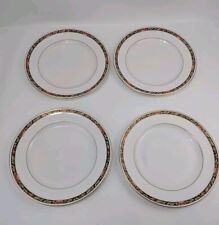 Set x4 Spode "Orient" Pattern Bone China Dinner Plates 17cm Near Mint Condition