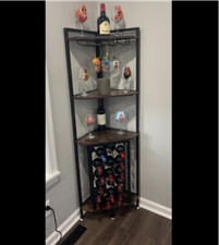 Corner Wine Cabinet Tall Shelf