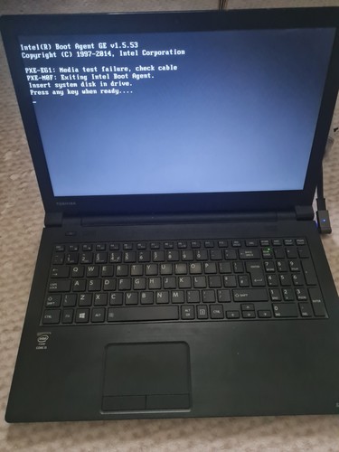 Untested faulty toshiba - untested, laptop