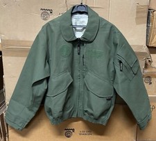 GENUINE US NAVY / USMC LATEST JACKET CWU-106/P GORETEX / NOMEX GREEN NEW !!!! LR