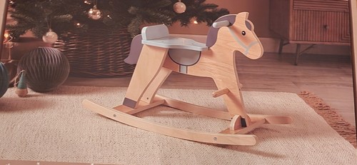 Dunelm wooden rocking horse - wooden,