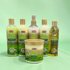 African Pride Olive Miracle Hair Care Set – Shampoo, Oils & Conditioners