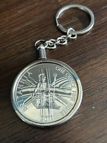 Key ring coin bezel mount - ring,