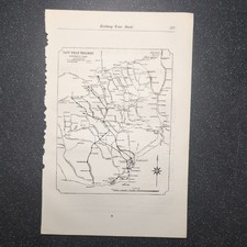 Original 1902 Map of The Taff Vale District Railway