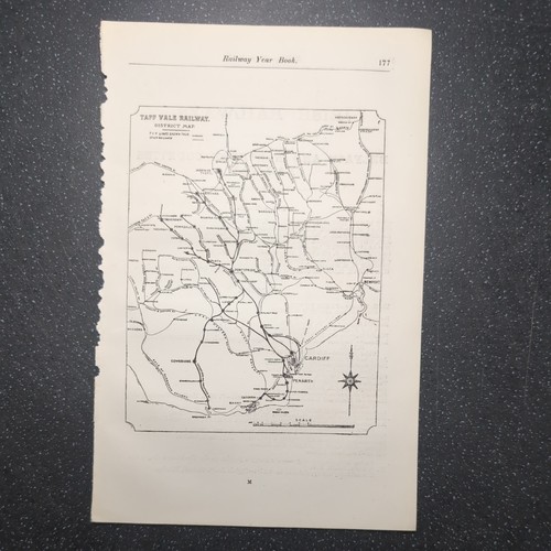 Original 1902 map - of, taff
