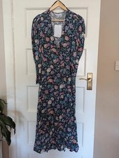 & Other Stories Paris Atelier Size 36 UK 8 Floral Print Wrap Style Dress BNWT
