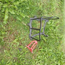 Cast Wrought Iron Horse Saddle Bracket Antique Vintage Hook bridle reins