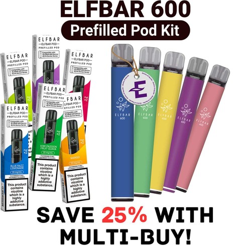 Elf bar 600puffs vape starter - elf,