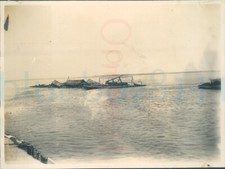 1926 Original Photo Timber Rafts in the Yangtse river China 4x3"