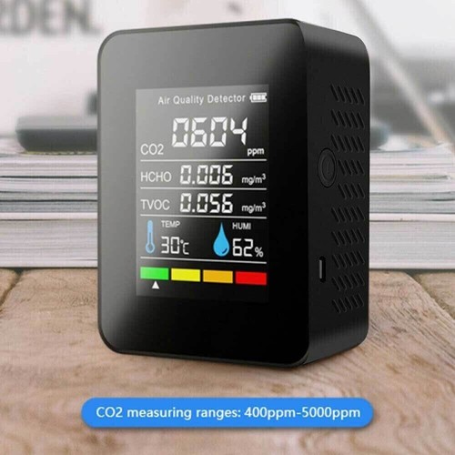 5in1 co2 meter temperature - co2,