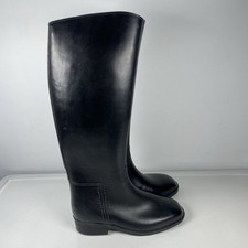 Romika Turf Long Black Riding Boots Rubber Size UK 3 EU 35  Made in England See