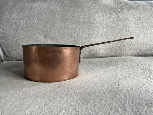 Antique french copper pan - copper,
