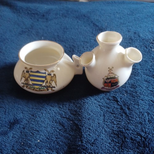 Vintage wiltshire crested - 2x,