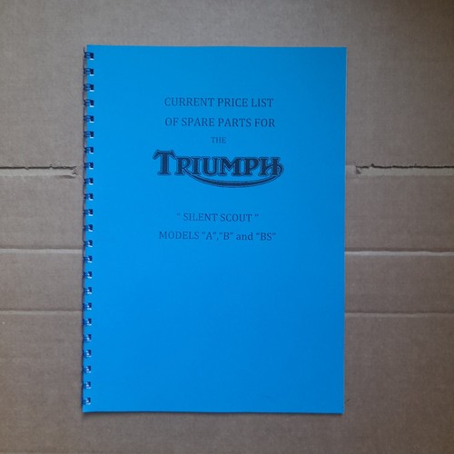 Triumph pre war parts book - triumph, book-
