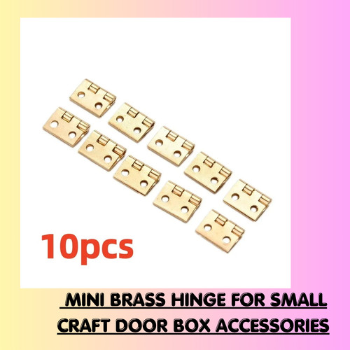 10pcs mini brass hinge for - hinge,