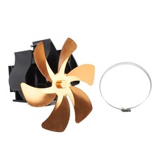 Gold Wood Stove Fan Heat