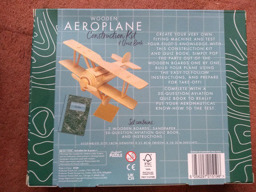 Wooden aeroplane construction - aeroplane,