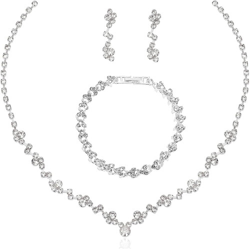 Bridal jewellery set wedding - set,