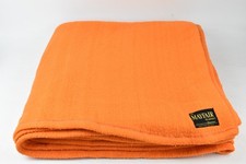Vintage Mayfair Blanket Made In England By Moderna Orange Bed Spread Retro 