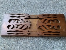 Wooden Vintage Folding Extendable Bookshelf Book stand Rack 