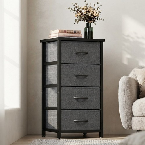 Durable black drawer chest - durable,