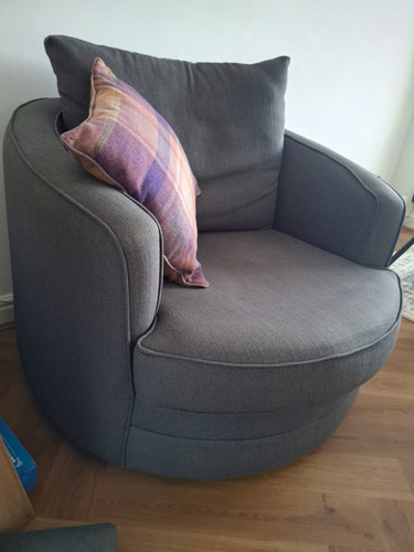 Dfs fabric seater sofa - sofa, tub