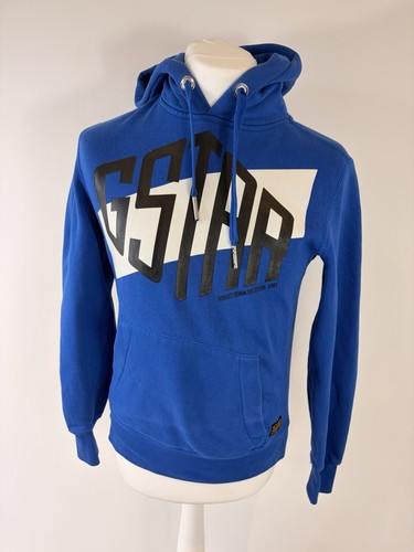 Star raw hoodie blue men - g,