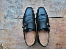DAKS Mens Bespoke Monk shoes VGC RRP £675 size UK9 Black