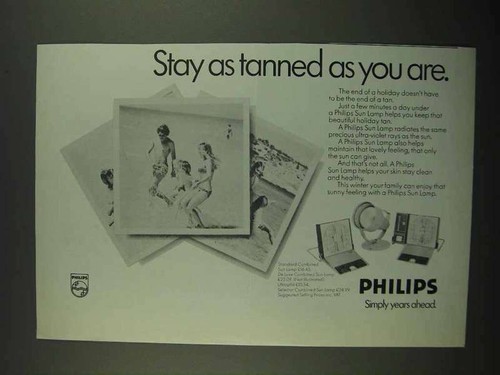 1974 philips sun lamp - philips,
