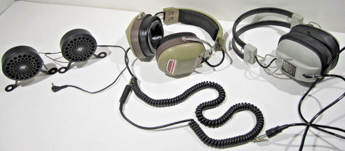 Lot vintage headphones - lot, of