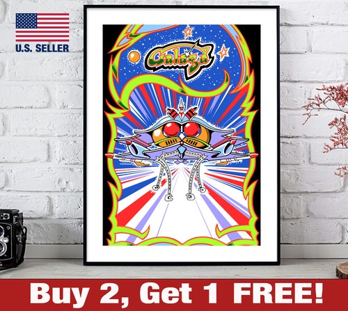 Galaga poster 24 print - poster, 24"